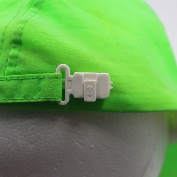 Hawaiian Headwear Vintage 90s Hawaii Neon Green Adjustable Hat Cap - Picture 6 of 8